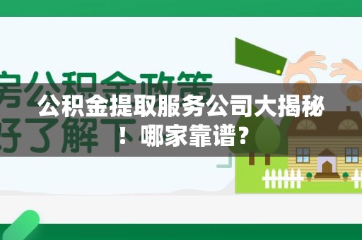 龙文公积金提取服务公司大揭秘！哪家靠谱？