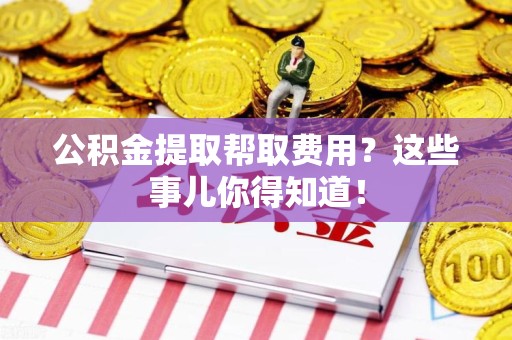 龙文公积金提取帮取费用？这些事儿你得知道！