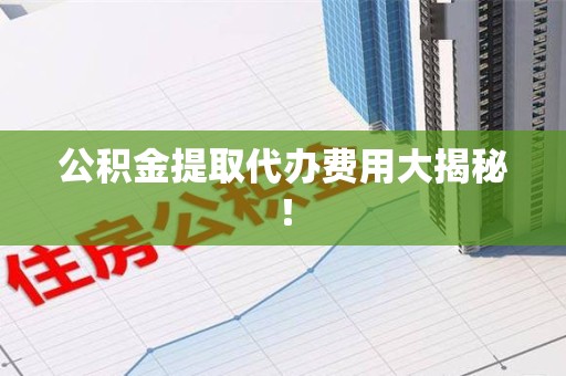 龙文公积金提取代办费用大揭秘! 龙文公积金提取代办费用大揭秘!