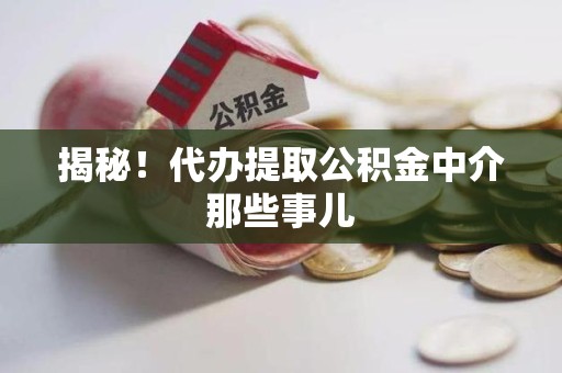 龙文揭秘！代办提取公积金中介那些事儿