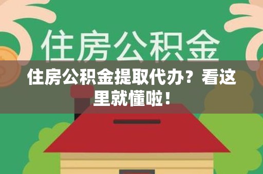 龙文住房公积金提取代办？看这里就懂啦！